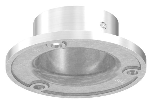 Wand- und Bodenanker Masse- Ø 80x6 mm fuer Rundrohr- Ø 42-4 mm - V2A-11-3021.4