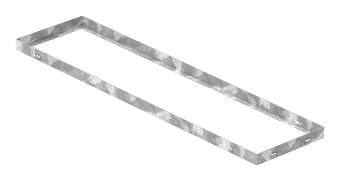 Zarge - Masse- 250x1000x33 mm - fuer Rosthoehe 30 mm - aus S235JR -St37-2- bandverzinkt-23-2510030.7