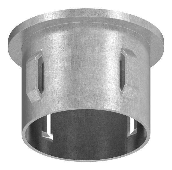 Stahlstopfen flach - fuer Rundrohr Ø 42-4x1-8-2-2 mm - Stahl S235JR- roh-30-2912.8
