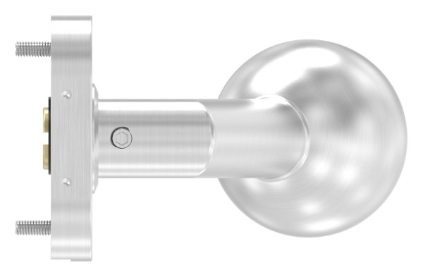 V2A Tuerdruecker gekroepft mit Kugel Ø 50 mm drehbar-11-3933.5