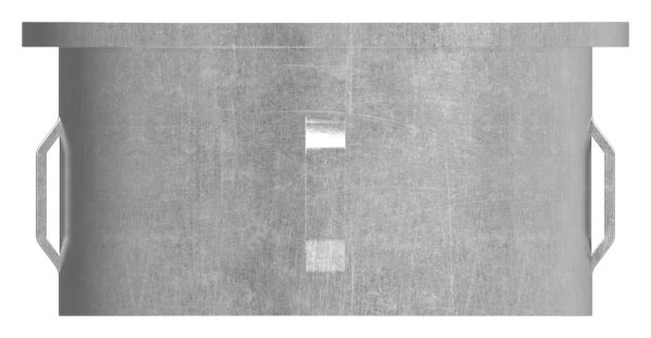 Stahlstopfen flach - mit M8 - fuer Ø 60-3 x 1-8-2-2 mm - Stahl S235JR- roh-3577