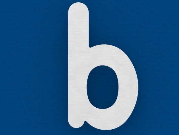 Buchstabe b - klein - Masse- 110 mm x 155 mm - V2A-11-8061.4