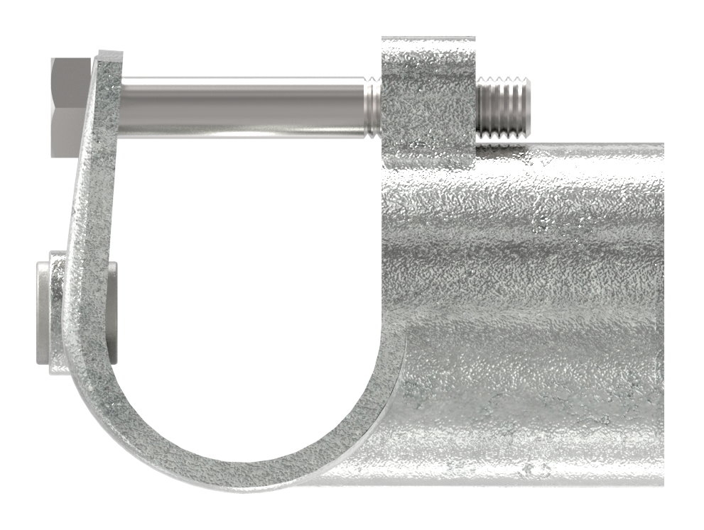 Rohrverbinder T-Stueck offen Ø 48-3 mm -1 1-2- - Temperguss verzinkt - 135D48-135D48