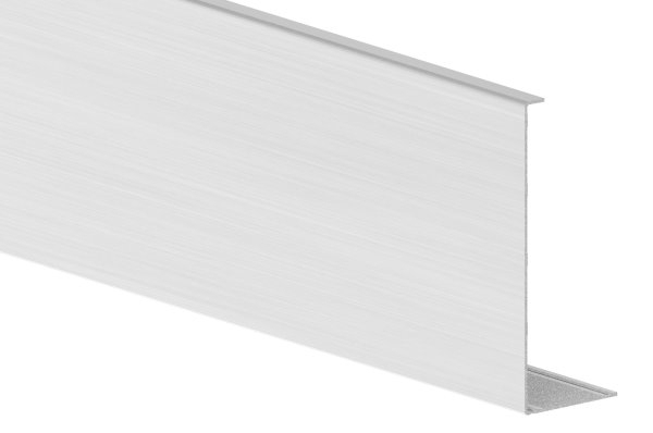 Abdeckung fuer Ganzglasgelaender - MASSIV - Laenge- 3000 mm - seitliche Montage - Aluminium-12-2210.6
