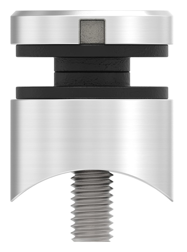 Glaspunkthalter Ø 30 mm- V4A- Anschluss- Rohr Ø 42-4 mm-10-5042.1