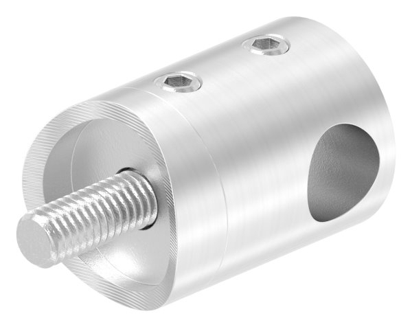 Querstabhalter V2A Edelstahl – Anschluss 42-4 mm fuer Rundstaebe 10 mm inkl- Schrauben-11-1020.4