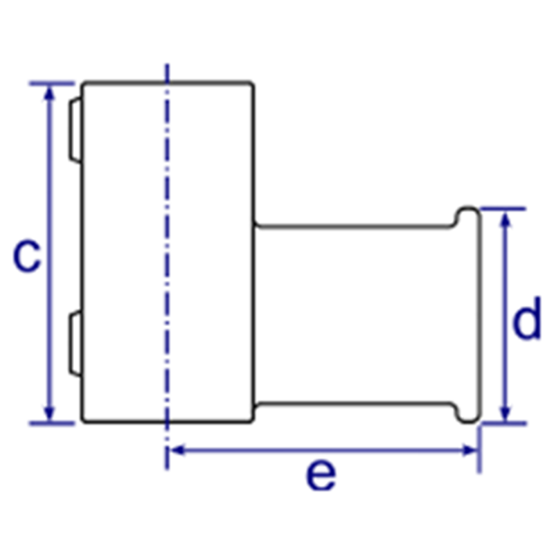 Rohrverbinder - Schwerlast-Wandhalterung - 245D48 - 48-3 mm - 1 1-2- - Feuerverzinkt u. Elektrogalvanisiert-245D48