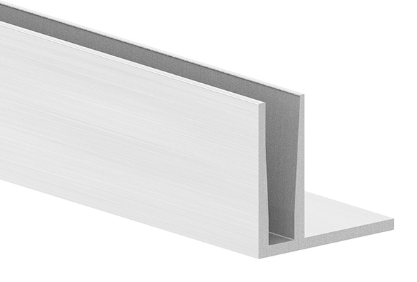 Alu-Profil - KOMPAKT - Laenge- 3000 mm - aufgesetzte Montage - Aluminium-12-2215.6