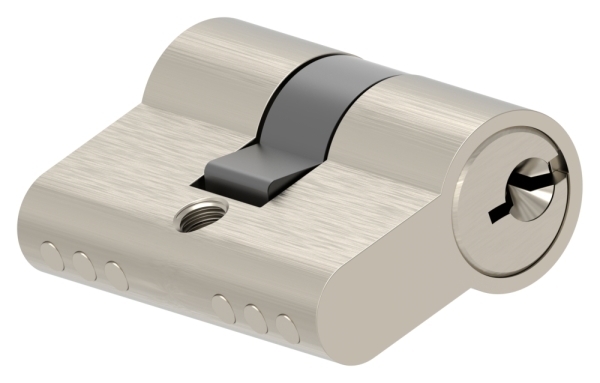 Zylinder Edelstahloptik 42 mm mit 3 Schluessel-11-3950.2
