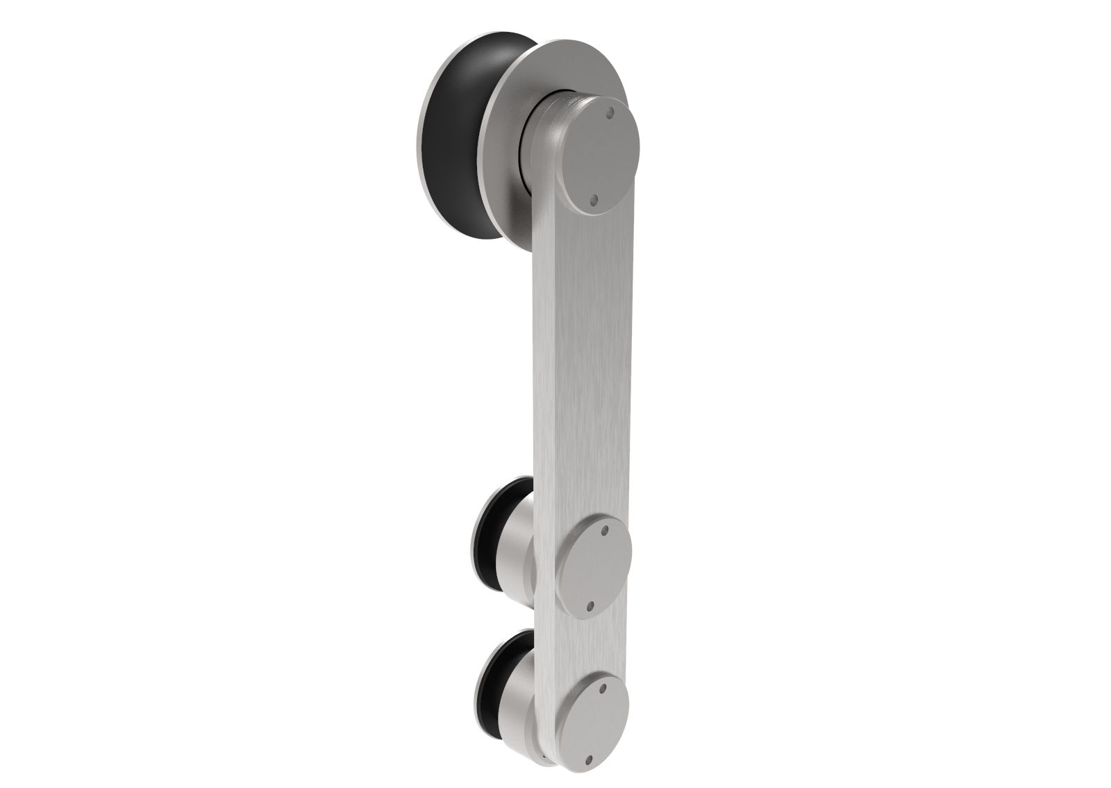 Rollenwagen fuer Glasschiebetuer Edelstahl AISI 304- Glas 8-12mm-89-11GSP9100A1A-A.4