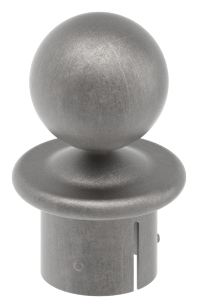 Kugelrohrknopf fuer Ø 60-3x2-5-2-9 mm - Stahl S235JR- roh-30-2803.8