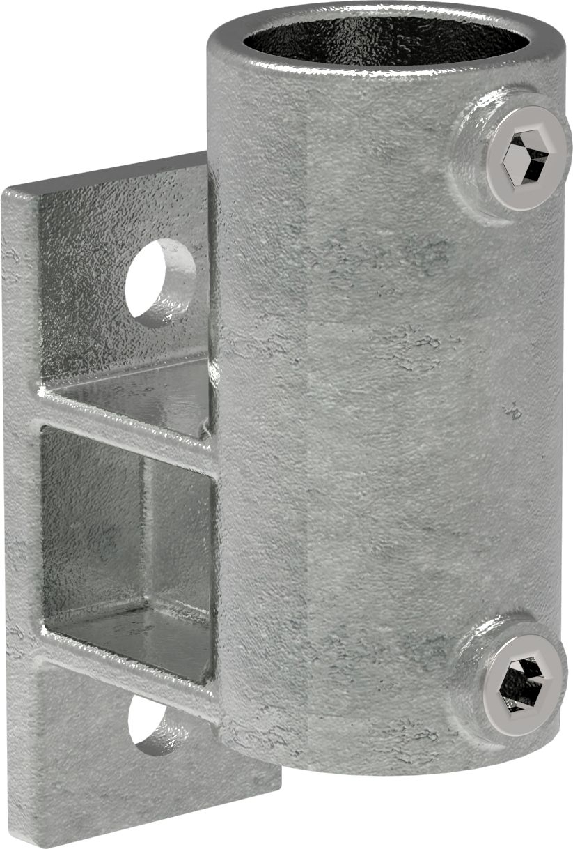 Rohrverbinder - Wandhalter Platte vertikal - 144 - 33-7 mm - 48-3 mm - 1- - 1 1-2- - Feuerverzinkt u. Elektrogalvanisiert-144