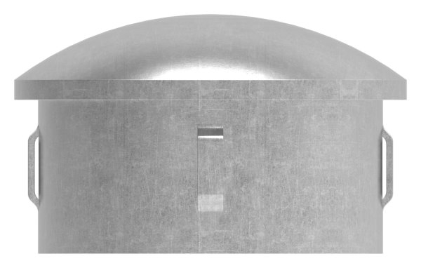 Stahlstopfen - leicht gewoelbt - fuer Ø 60-3x2-5-2-9 mm - Stah S235JR- roh-30-2907.8
