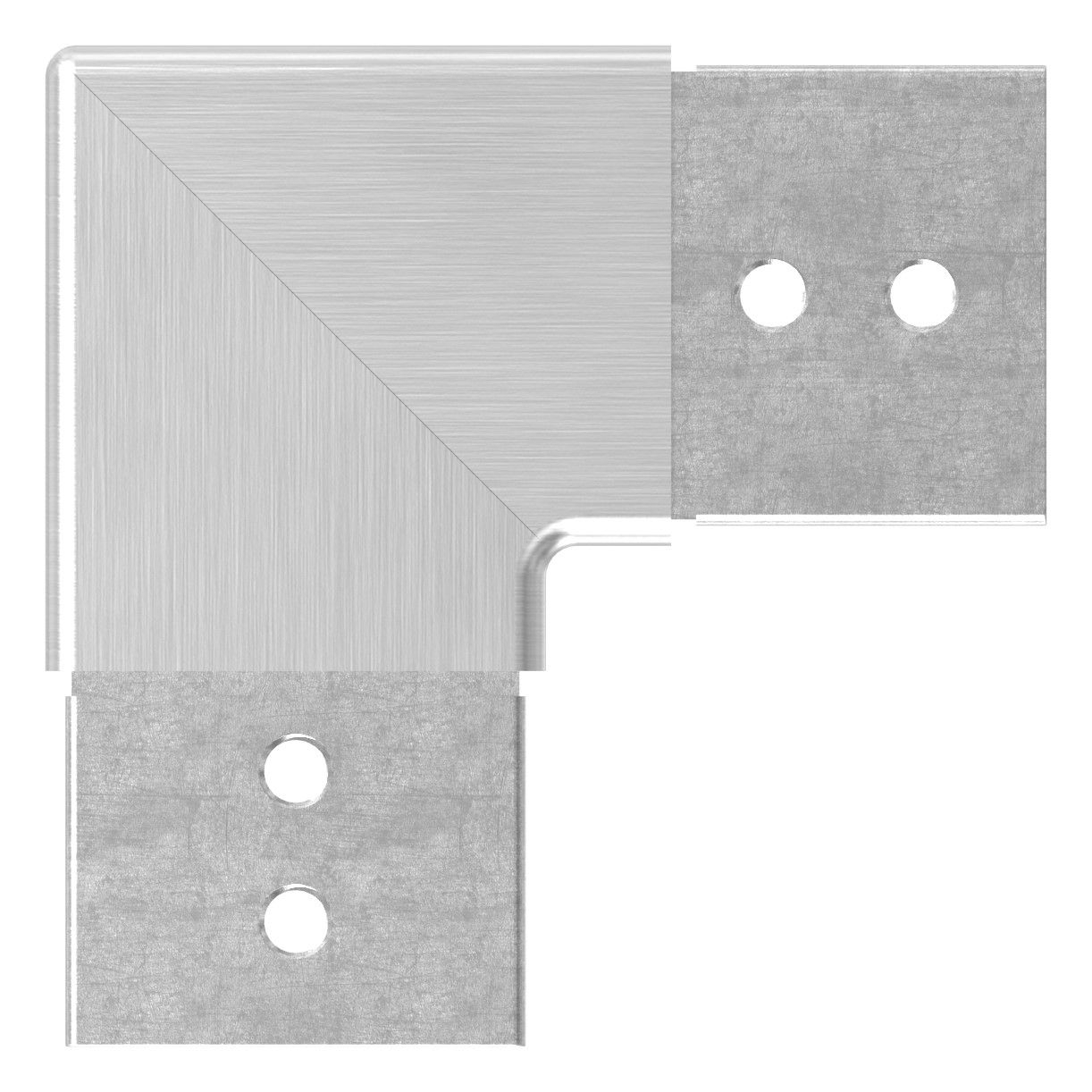 Eckbogen Edelstahl V4A fuer Nutrohr 40x40 mm horizontal-88-1160316.V4A