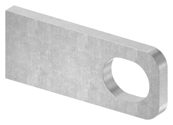 Anschweisslasche - Masse- 100x40x8 mm - Langloch- 30x24 mm - Stahl -roh- S235JR-30-3559.8