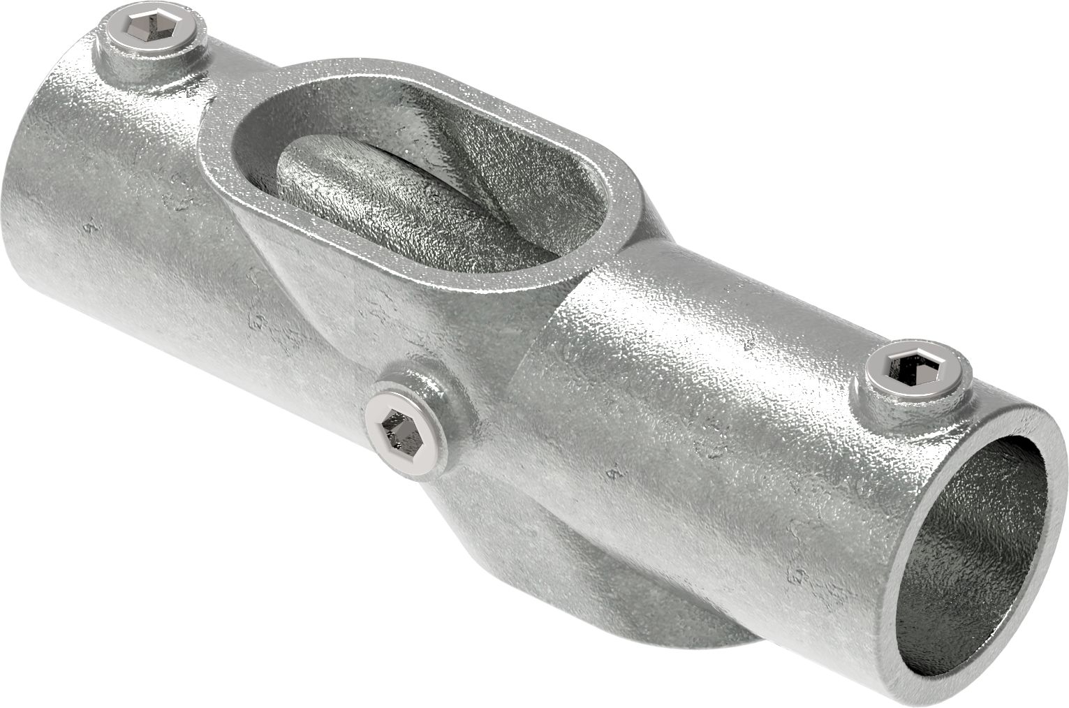 Rohrverbinder - Kreuzstueck 30-45° - 126D48 - 48-3 mm - 1 1-2- - Feuerverzinkt u. Elektrogalvanisiert-126D48