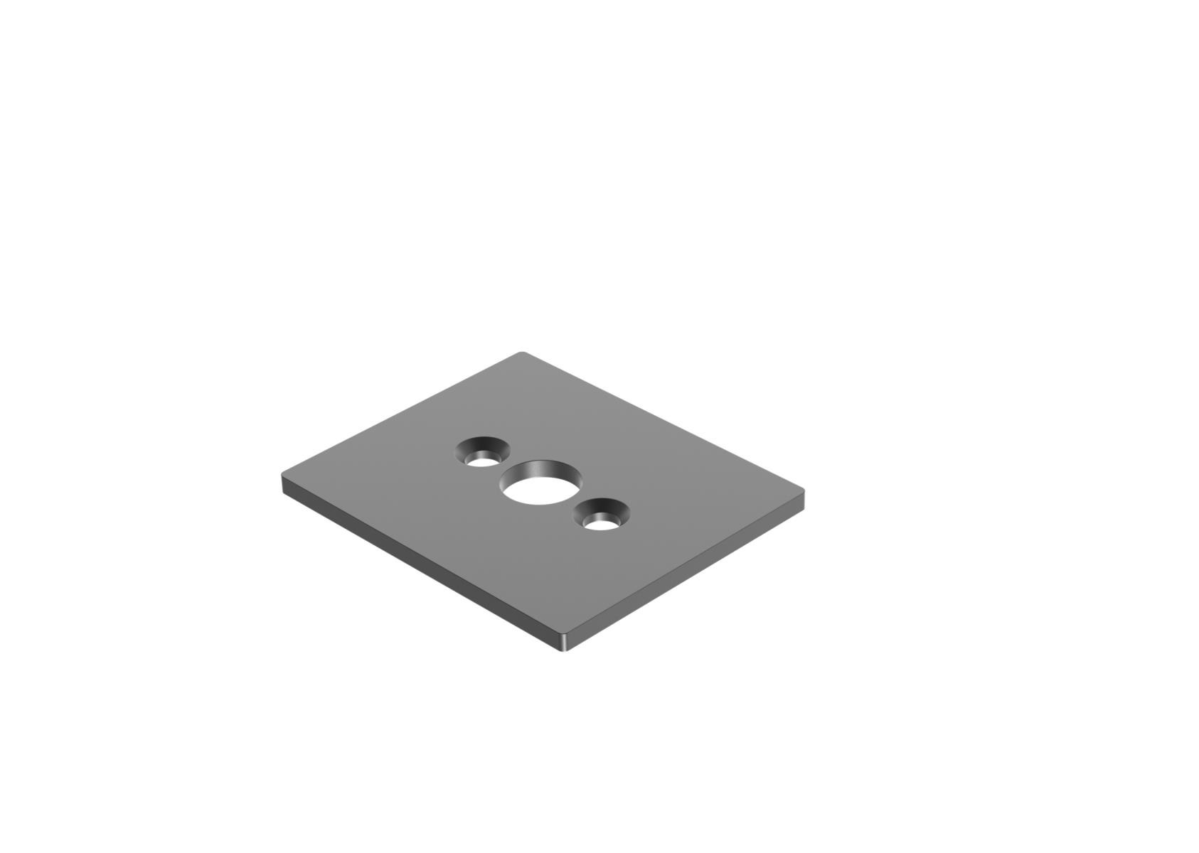 Scharnierhalter Edelstahl AISI 304 fuer Rahmenprofil 50x60 mm Anthrazit RAL 7016-89-11FGCH50X60R7016-A.4