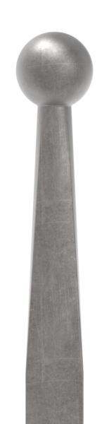 Zaunstab Laenge- 1200 mm Material 12x12 mm - Kugel Ø 16 mm Stahl S235JR- roh-30-1235.8