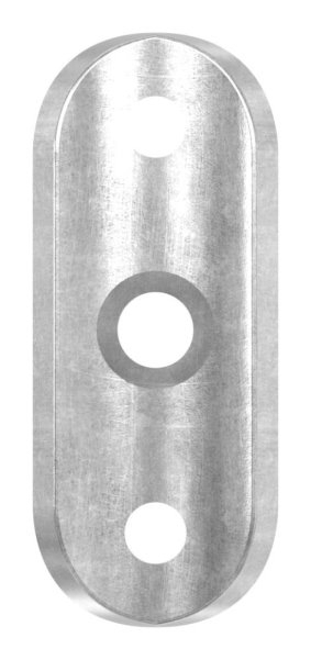 Handlaufanschlussplatte S235JR Rohranschluss Ø 33-7 mm 64 x 24 x 4 mm-30-1406.8