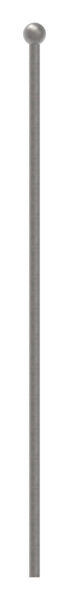 Zaunstab - Laenge- 600 mm - Material Ø 12 mm - Kugel Ø 25 mm - Stahl S235JR- roh-30-1222.8