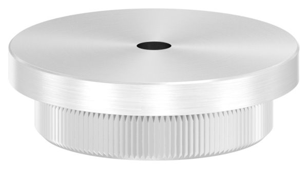 Einsteckkappe V2A Edelstahl fuer Rohr Ø 42-4 mm Wand 4-0 mm flach mit Entwaesserung-88-1150323-240-4.EW