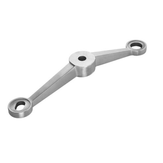 Edelstahl Glashalter Spider 2-Arm fuer Festverglasung- geschliffen-89-11GS304ZA20021-A.4