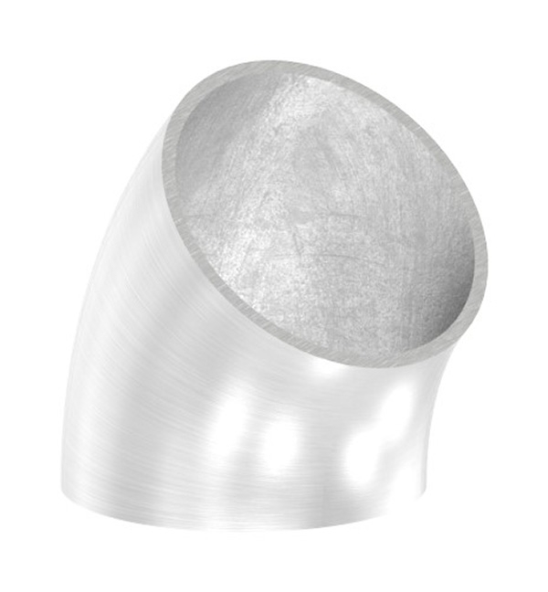 Bogen 45° zum Schweissen fuer Rundrohr- Ø 48-3 mm V2A- Bauart 3-11-3750.4