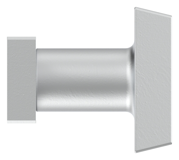 Alu-Tuerdruecker - quadratisch - fuer Schlosskaesten - Aluminium EV1-12-3052.6