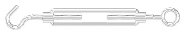Spannschloss - M6 - Oese-Haken - mit Links-Rechtsgewinde - V4A-11-2957.1