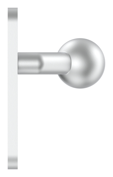 Alu-Tuerknopf - mit Kugel Ø 55 mm - Aluminium EV1-12-3058.6
