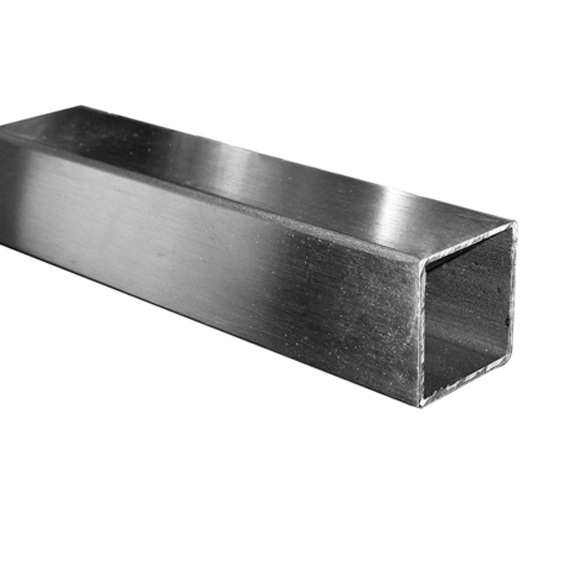 Vierkantrohr Edelstahl AISI 316 40x40x2 mm geschliffen 6000 mm-89-11A1440X40X26000-A.4