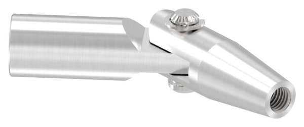 Gelenk Wandhalter Edelstahl V2A M10 Gewinde Rechtsgewinde geschliffen Korn 240-88-1150640-240-GL.R