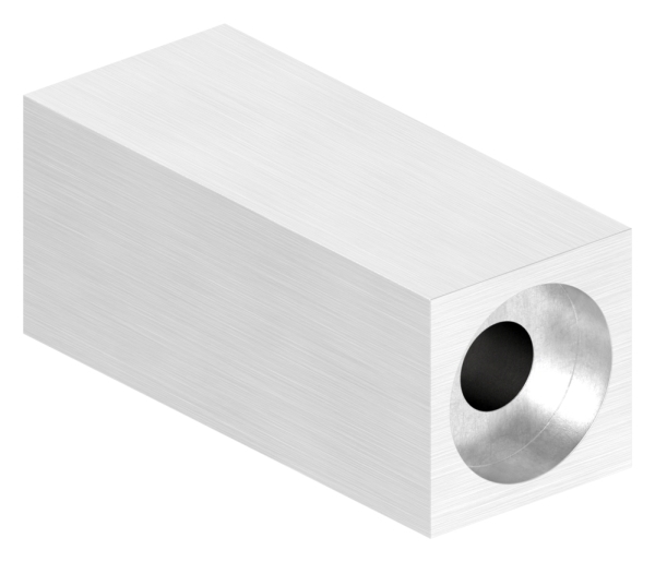 Rohrabstandshalter Edelstahl V2A 25 x 25 mm M8- lichter Abstand 60 mm-88-1151185.240