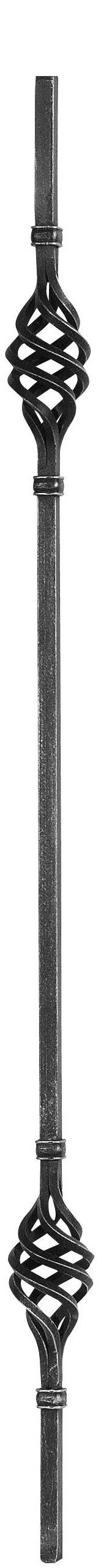 Zierstab - Laenge- 900 mm - Material- 12x12 mm - glatt - Stahl -Roh- S235JR-30-1048.8