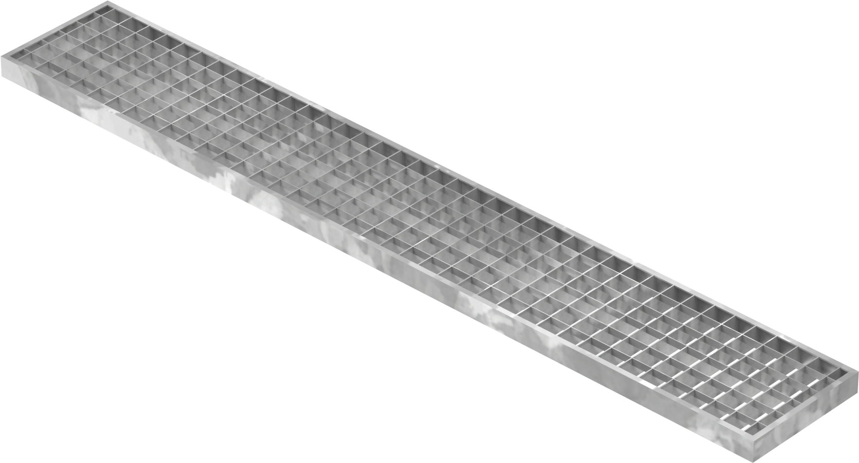 Garagen-Gitterrost - Masse-  190x1240x30 mm 30-30 mm - aus S235JR -St37-2- im Vollbad feuerverzinkt-23-191243030.7