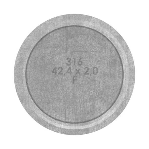 Handlaufstuetze aus einem Stueck fuer  42-4x2-0 mm V4A-11-3861.1