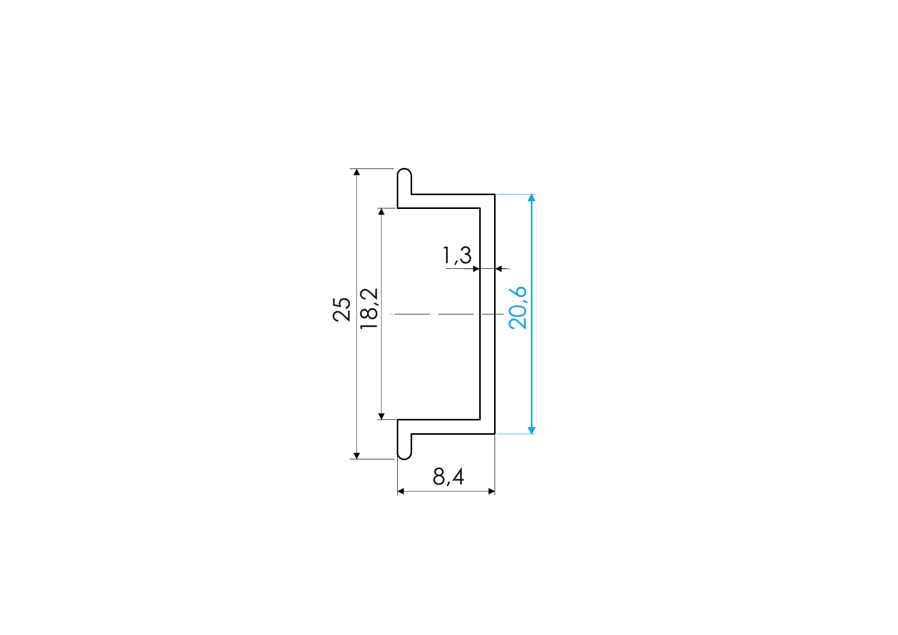LED Abdeckung Polycarbonat 2500 mm milchig-89-11A1943052500LED-A.4