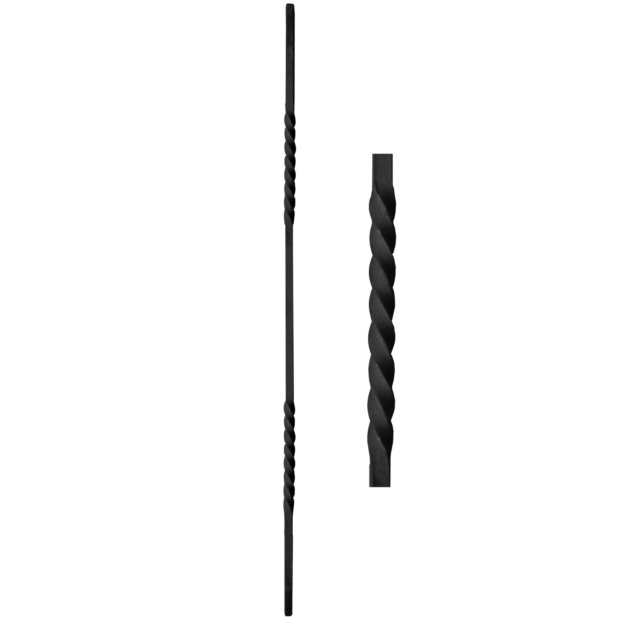 Zierstab Stahl tordiert 12x12mm- 900mm roh-89-11T1202C-A.4