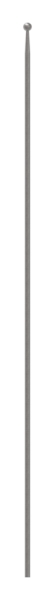 Zaunstab Laenge- 1200 mm Material Ø 12 mm - Kugel Ø 19 mm Stahl S235JR- roh-30-1230.8