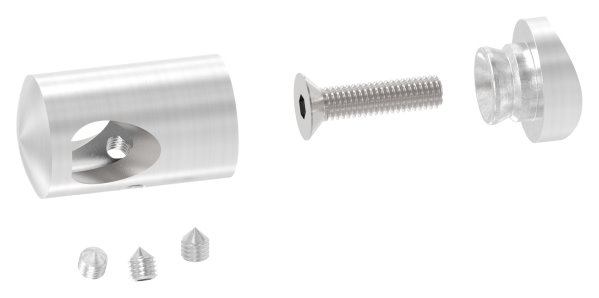 Querstabhalter Edelstahl V2A fuer Rohr Ø 42-4 mm- Bohrung Ø 12-2 mm- 90° Aussenecke-88-1150400-240A.AE