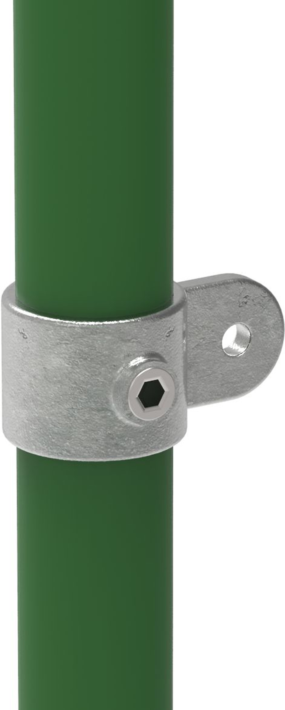 Rohrverbinder Gelenkauge einfach Ø 42-4 mm -1 1-4- - Temperguss verzinkt - 173MC42-173MC42